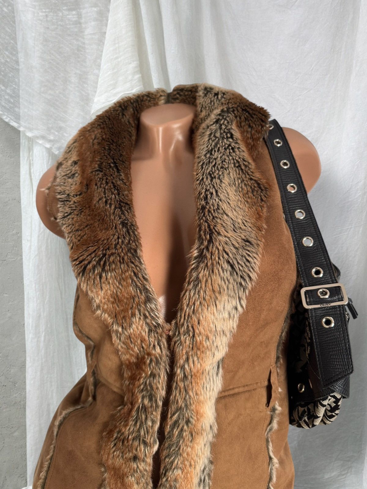 Hysteric Glamour Amazing Y2K 2000’s Aesthetic Faux Fur Vintage Vest Jacket Size S / US 4 / IT 40 - 2 Thumbnail