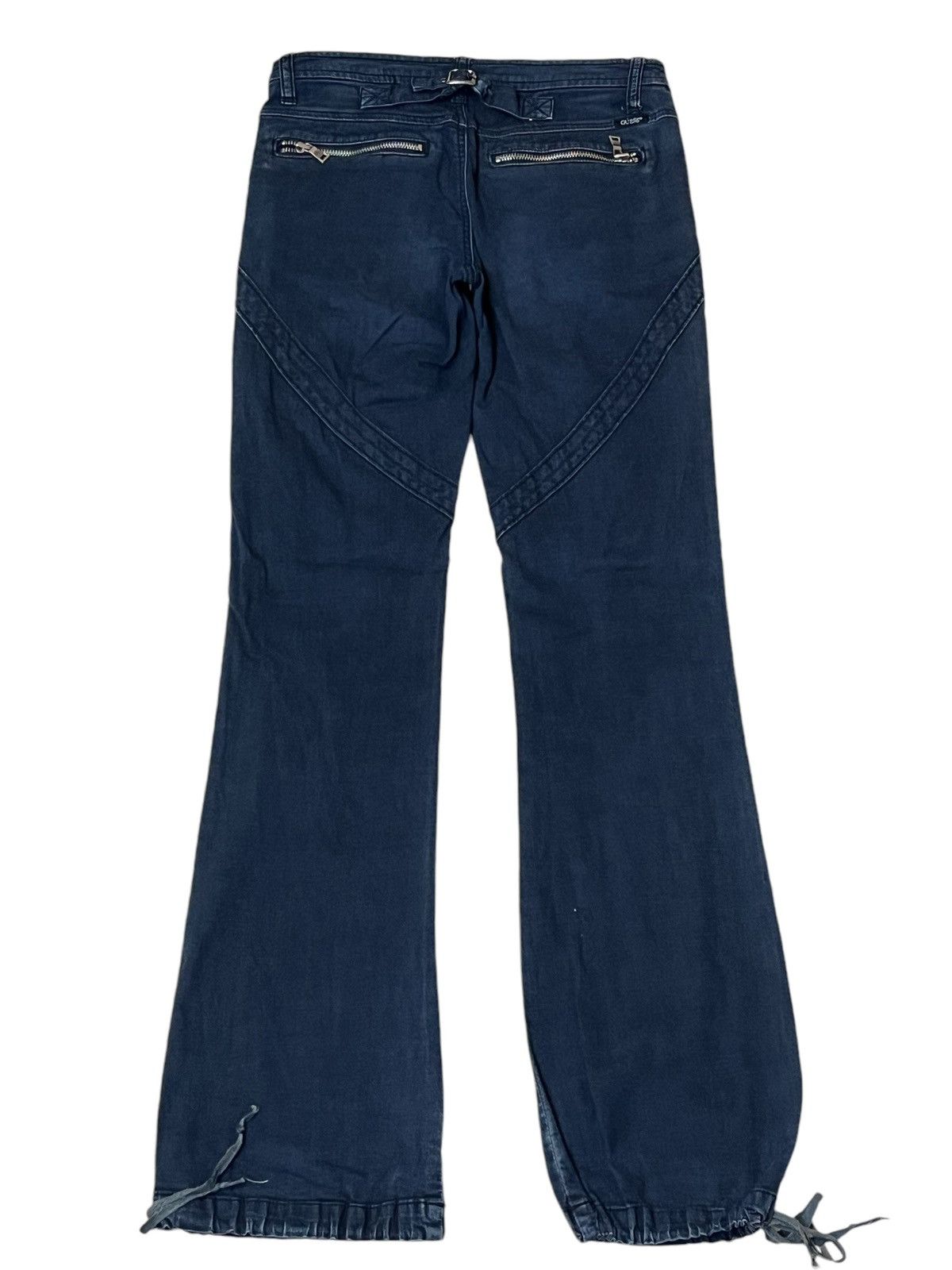 Guess SICK🔥GUESS PUNK GOTHIC BONDAGE MULTIPOCKET STRETCH JEANS Size US 28 / EU 44 - 2 Thumbnail