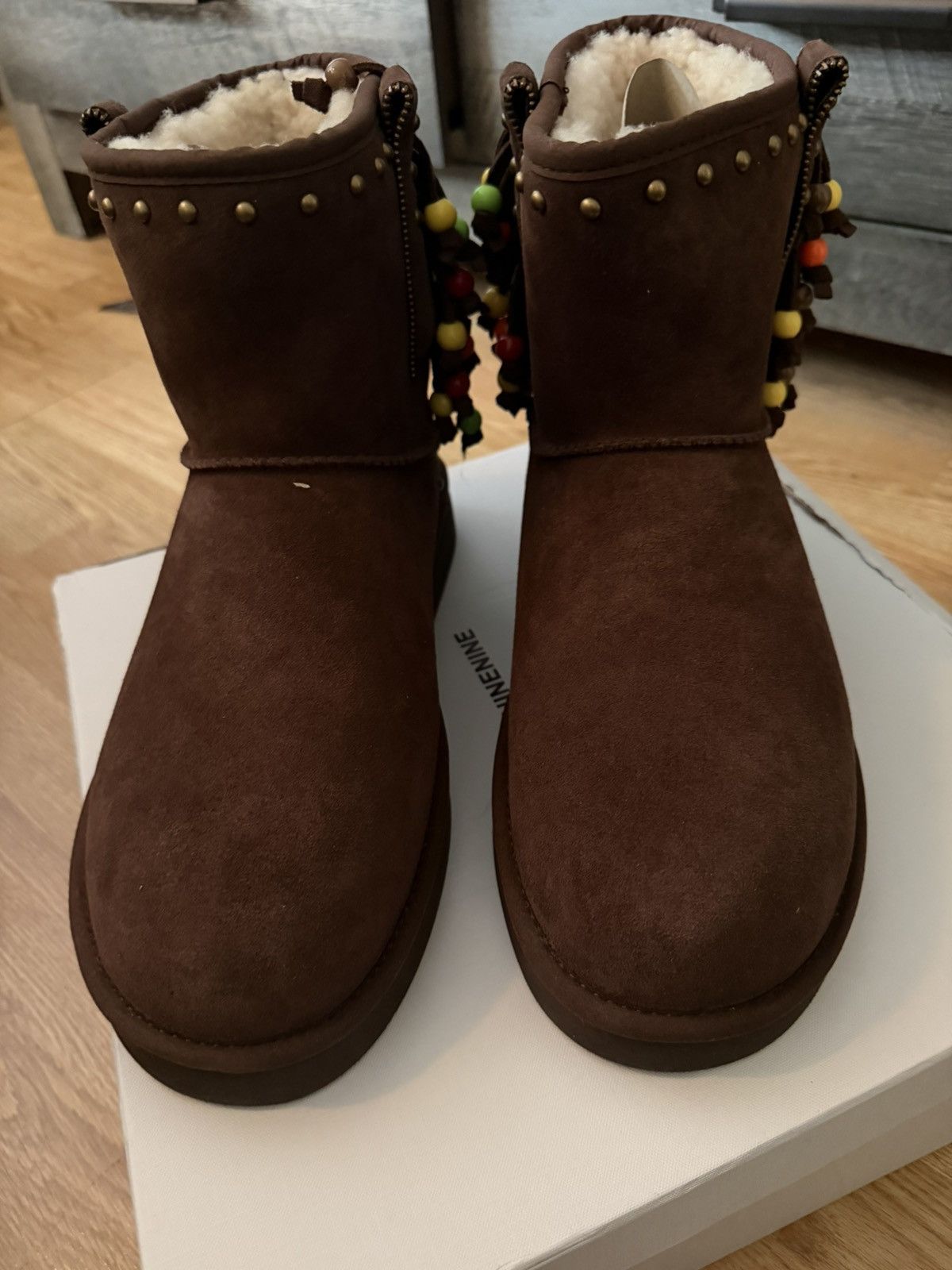 1199 Bazo 1199 Surfer Beaded Chocolate Boots Size US 11 / EU 44 - 2 Thumbnail