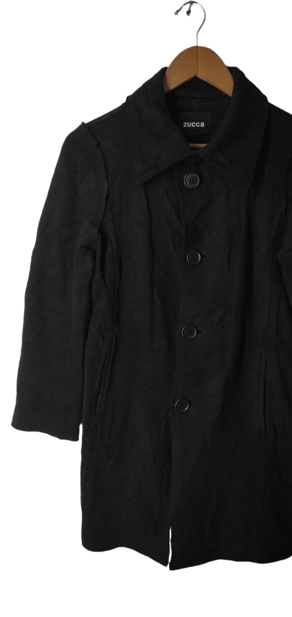 CABANE de ZUCCa ZUCCA BY ISSEY MIYAKE WOOL PEACOAT JACKET Size S / US 4 / IT 40 - 10 Thumbnail