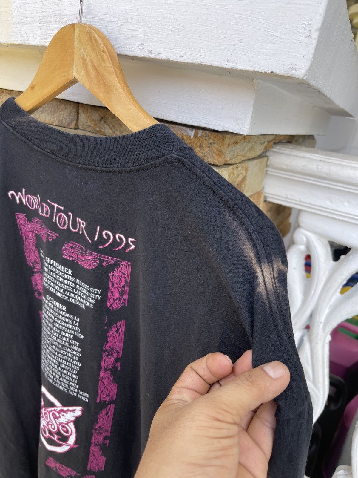 Band Tees Last Drop🔥Rare🔥Vtg90s JIMMY PAGE Robert Plant No Quarter Tee Size US XL / EU 56 / 4 - 6 Thumbnail