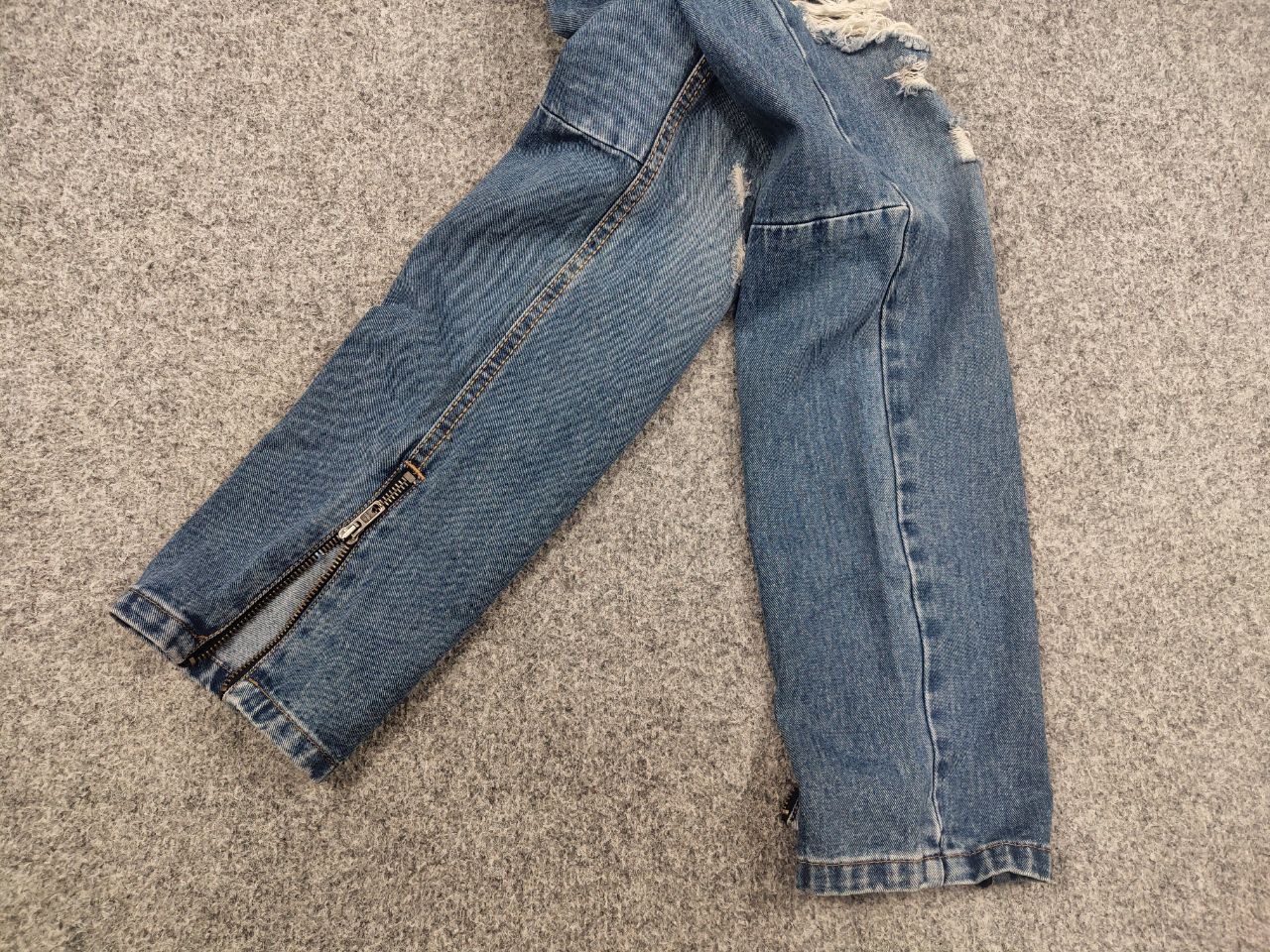 If Six Was Nine Religion New Atlantic Blue Force Distressed Denim Zip jeans Size US 34 / EU 50 - 5 Thumbnail
