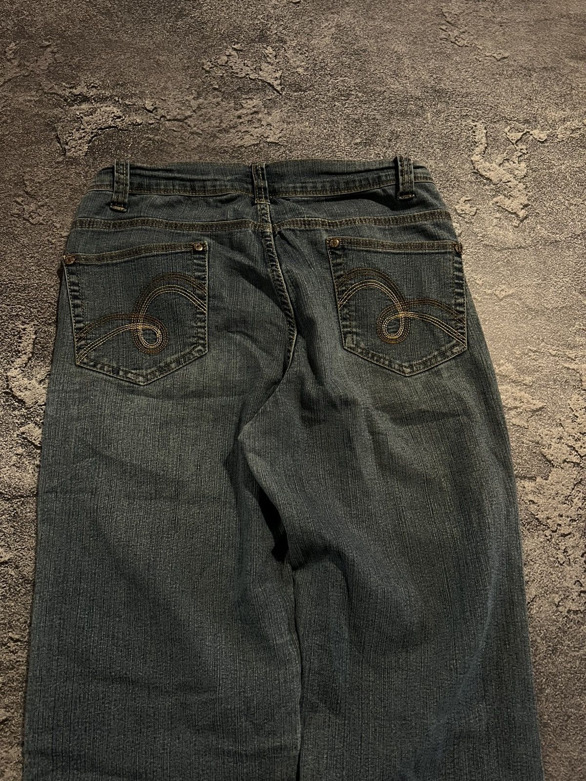 Vintage Balenciaga Style Swag Flare Darkwear Denim / Archive Vintage Size US 30 / EU 46 - 6 Thumbnail