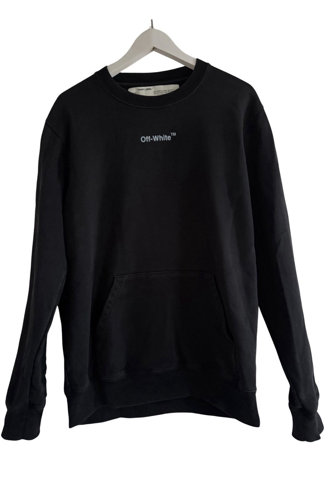 Off-White Off-White Black Graphic Sweatshirt Crewneck Size US XS / EU 42 / 0 - 2 Thumbnail