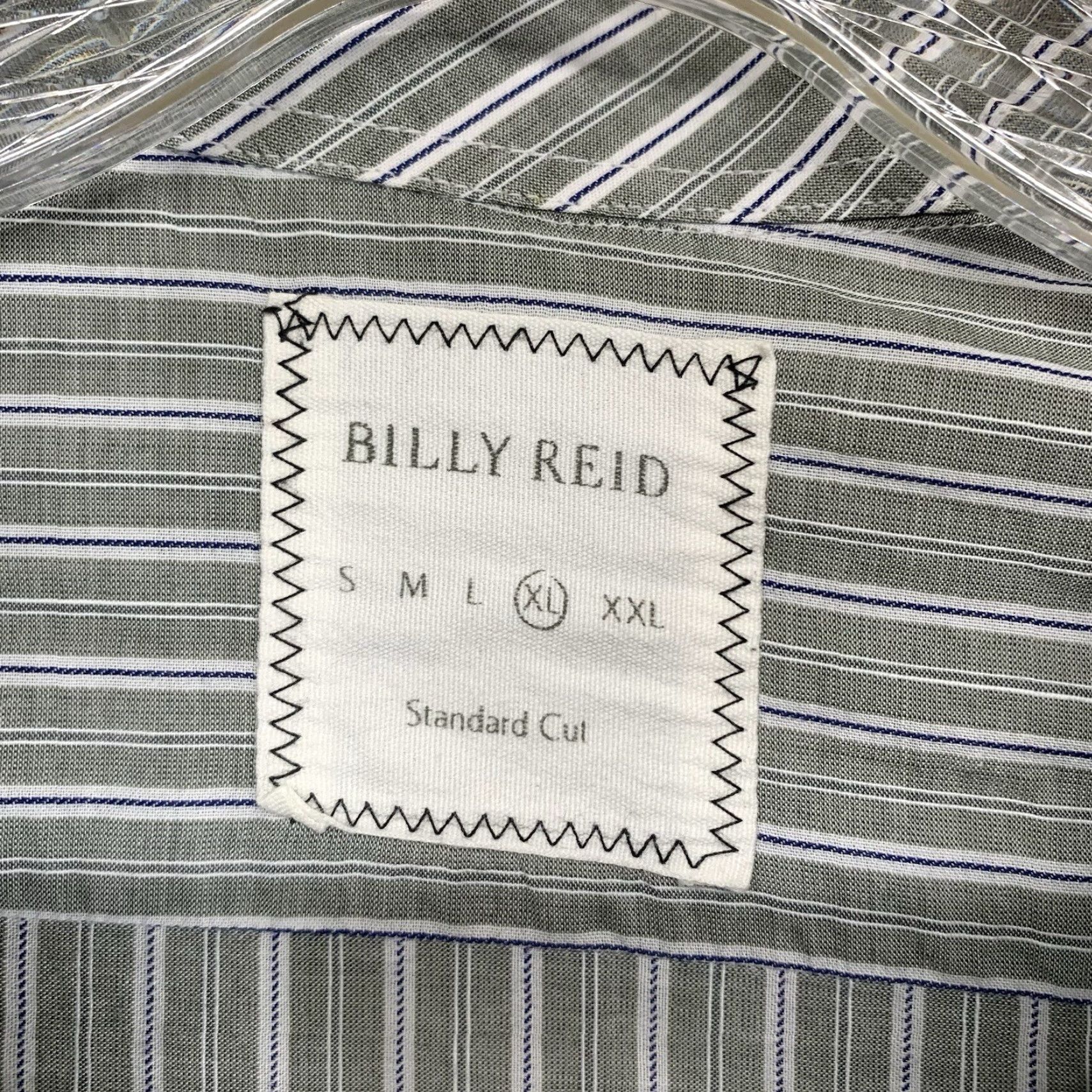 Billy Reid BILLY REID Sage Green Striped Button-Up Shirt XL Mens Lightweight Cotton Casual Classic Size US XL / EU 56 / 4 - 4 Thumbnail