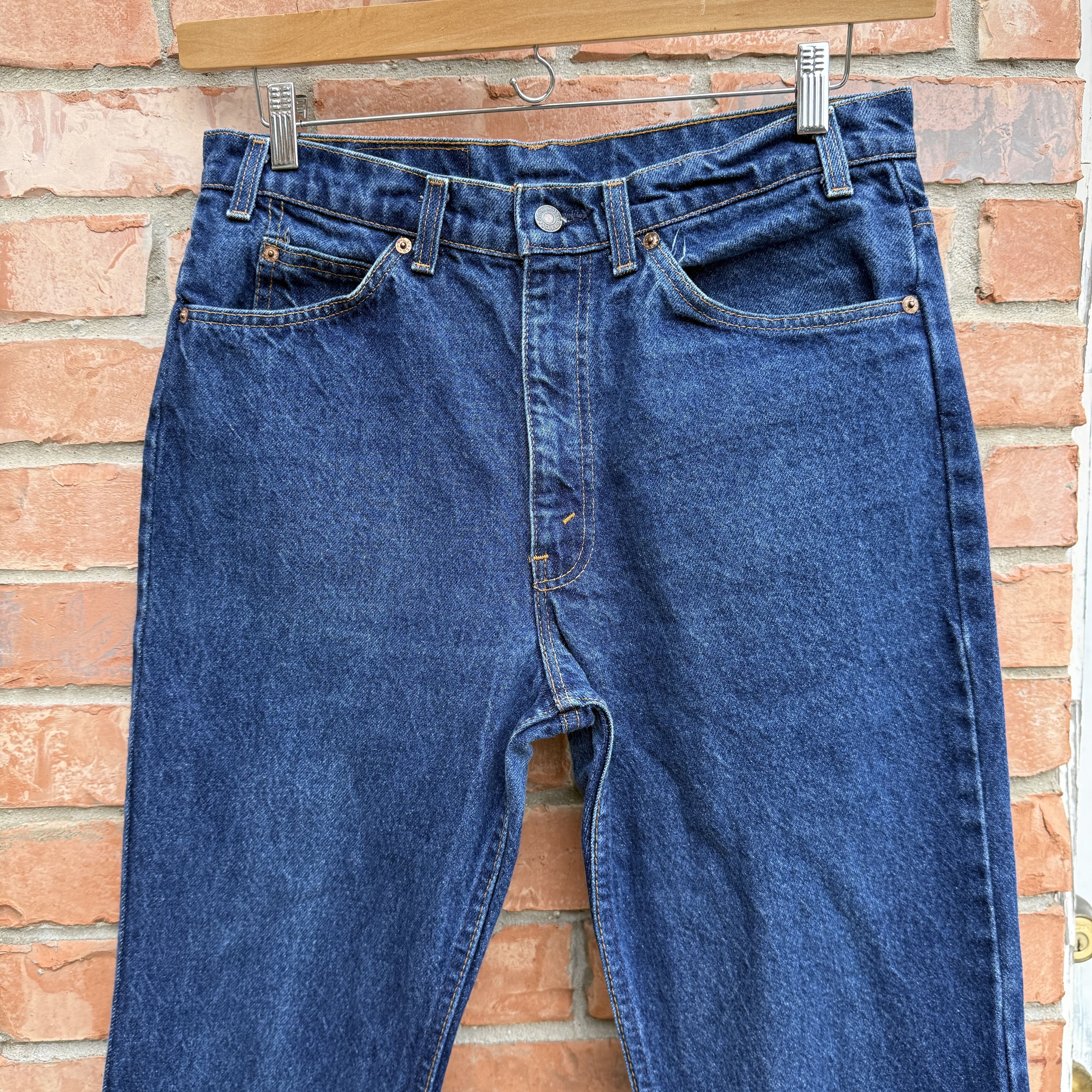Levi's Vintage Levi 517 Bootcut Jeans Orange Tab Dark Size US 33 - 2 Thumbnail