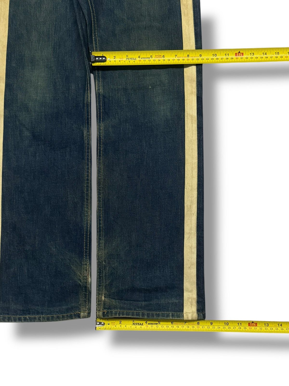 Hysteric Glamour Vintage Walking Jumper by Bobson Japanese Denim Side Stripe Size US 31 - 19 Thumbnail