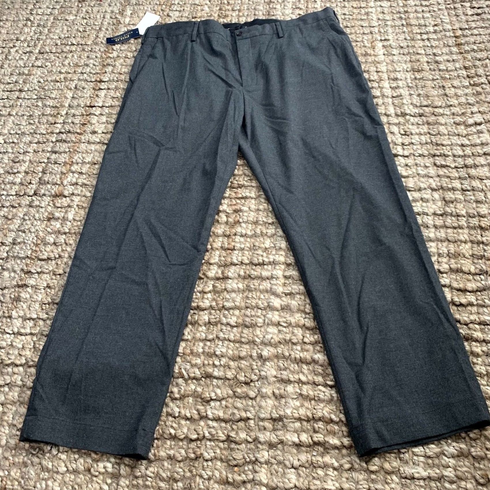 Polo Ralph Lauren Polo Ralph Lauren Dress Pants Mens 40x30 Gray Heather Stretch Straight Flat Front Zipper Button Pockets Classic USA Dress Pants Mens 40 Regular Gray Size US L / EU 52-54 / 3 - 7 Thumbnail