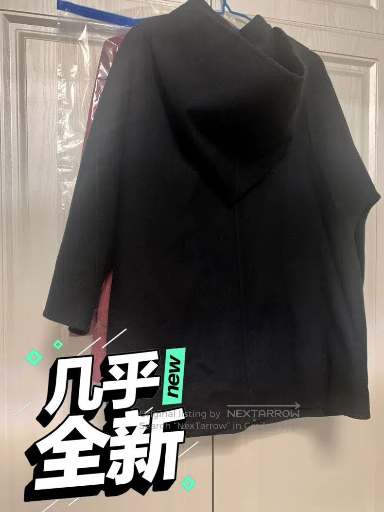 Valentino Valentino Hooded black wool cloak Size S / US 4 / IT 40 - 1 Thumbnail