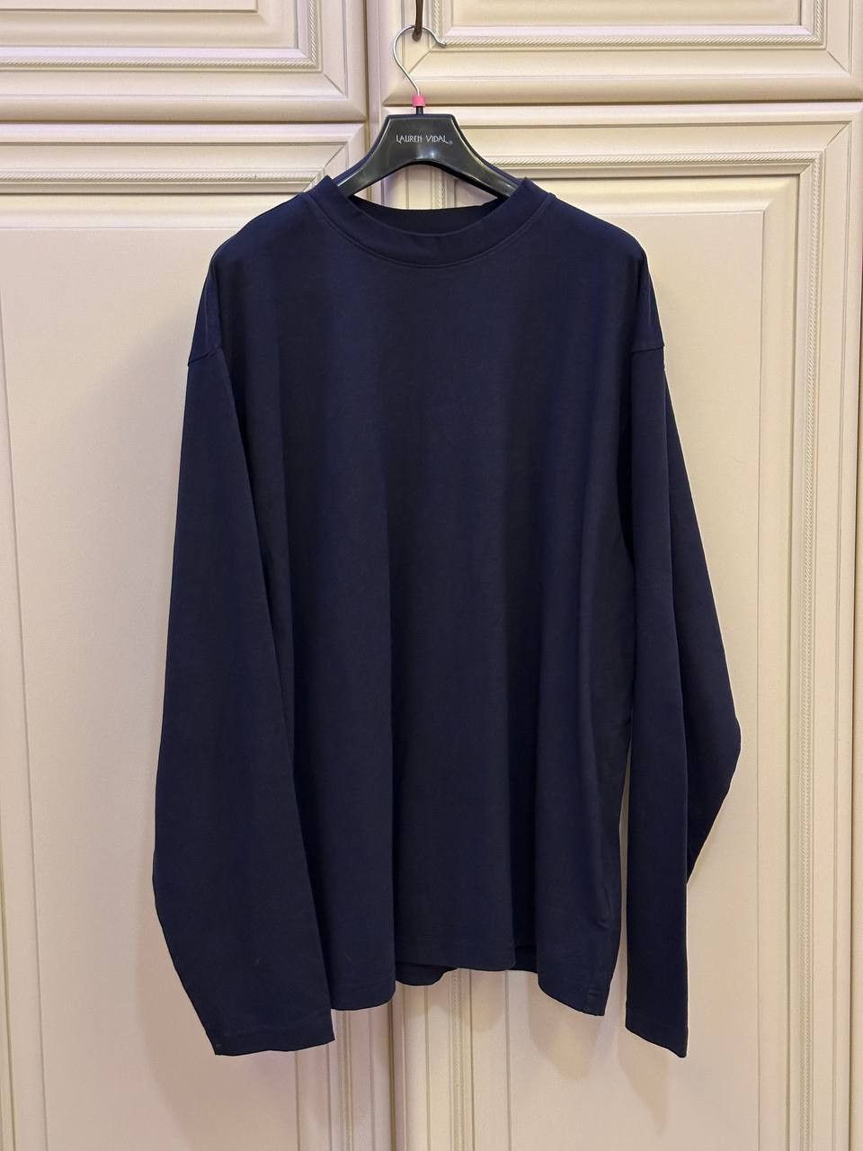 Image of Yeezy Gap Longsleeve By Balenciaga in Navy, Men's (Size XL)