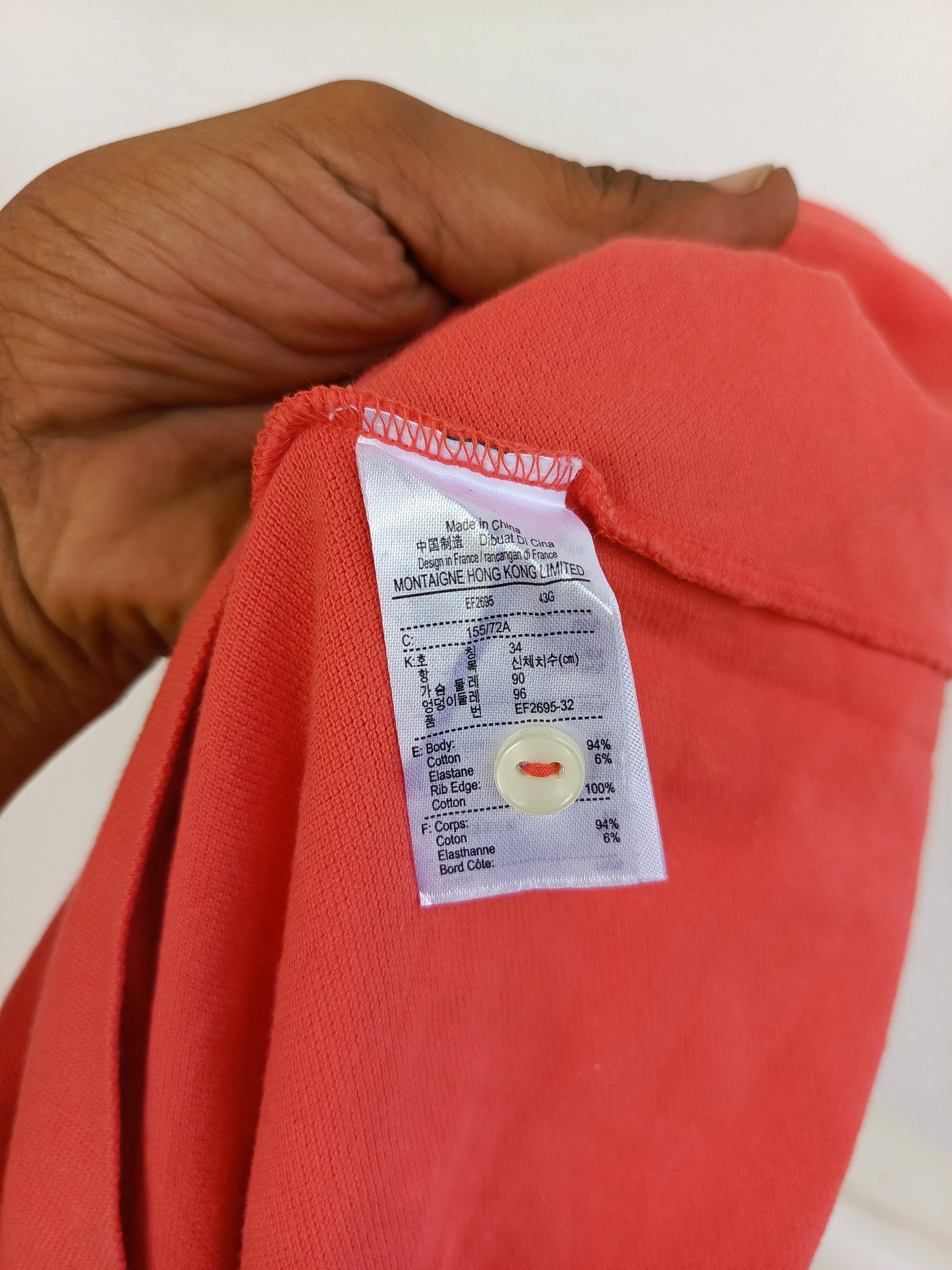 Lacoste Lacoste Polo Dress Red Short Sleeve Size XS / US 0-2 / IT 36-38 - 7 Thumbnail