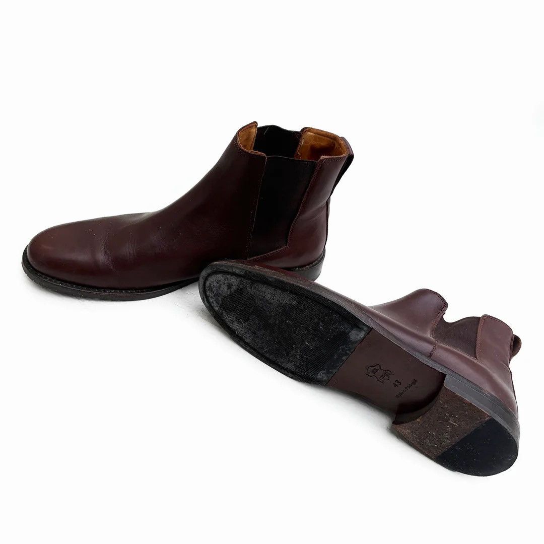 Cos COS Chelsea Brown Leather 43 9.5 Like New Ankle Boots Size US 9.5 / EU 42-43 - 3 Thumbnail