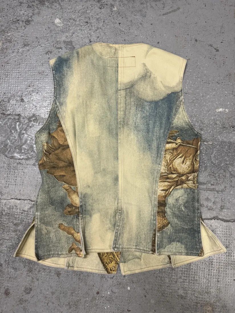Roberto Cavalli × Vintage FW1994 Roberto Cavalli Renaissance Royal Print Buttoned Vest Size S / US 4 / IT 40 - 2 Thumbnail