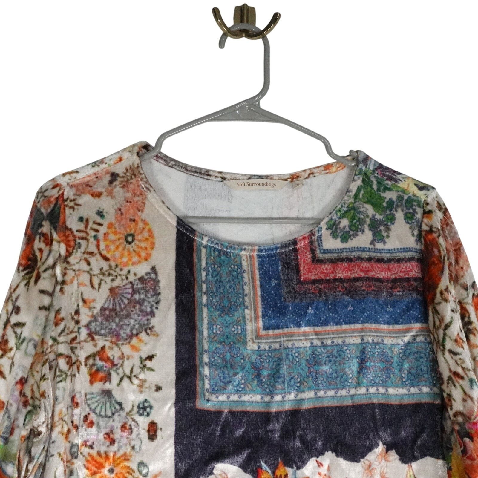 Soft Surroundings Soft Surroundings S Ashbury Velvet Tunic Top Size S / US 4 / IT 40 - 2 Thumbnail