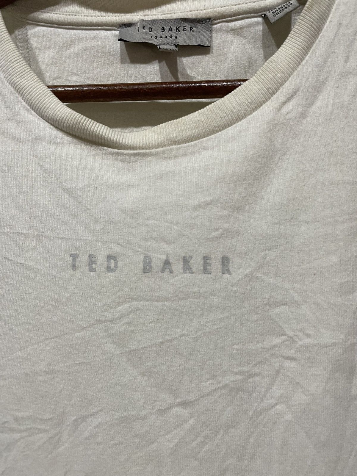 Ted Baker Ted Baker White Tshirt Size US M / EU 48-50 / 2 - 3 Thumbnail