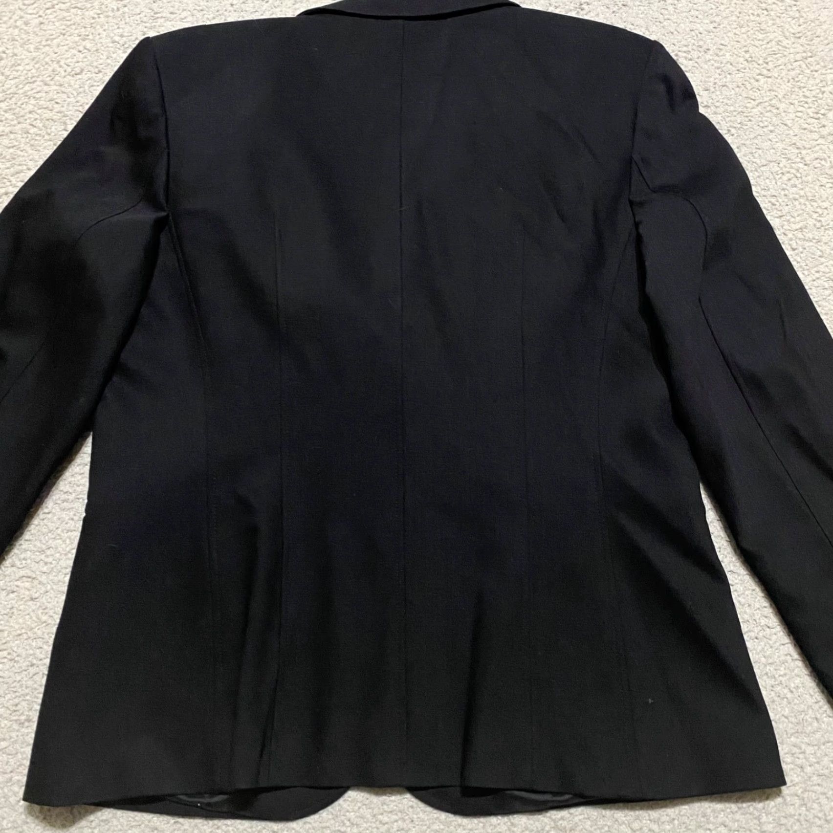 Talbots Talbots Blazer Womens 10P Petite Black Wool Lined Button-Up Office Classic Jacket Size L / US 10 / IT 46 - 2 Thumbnail