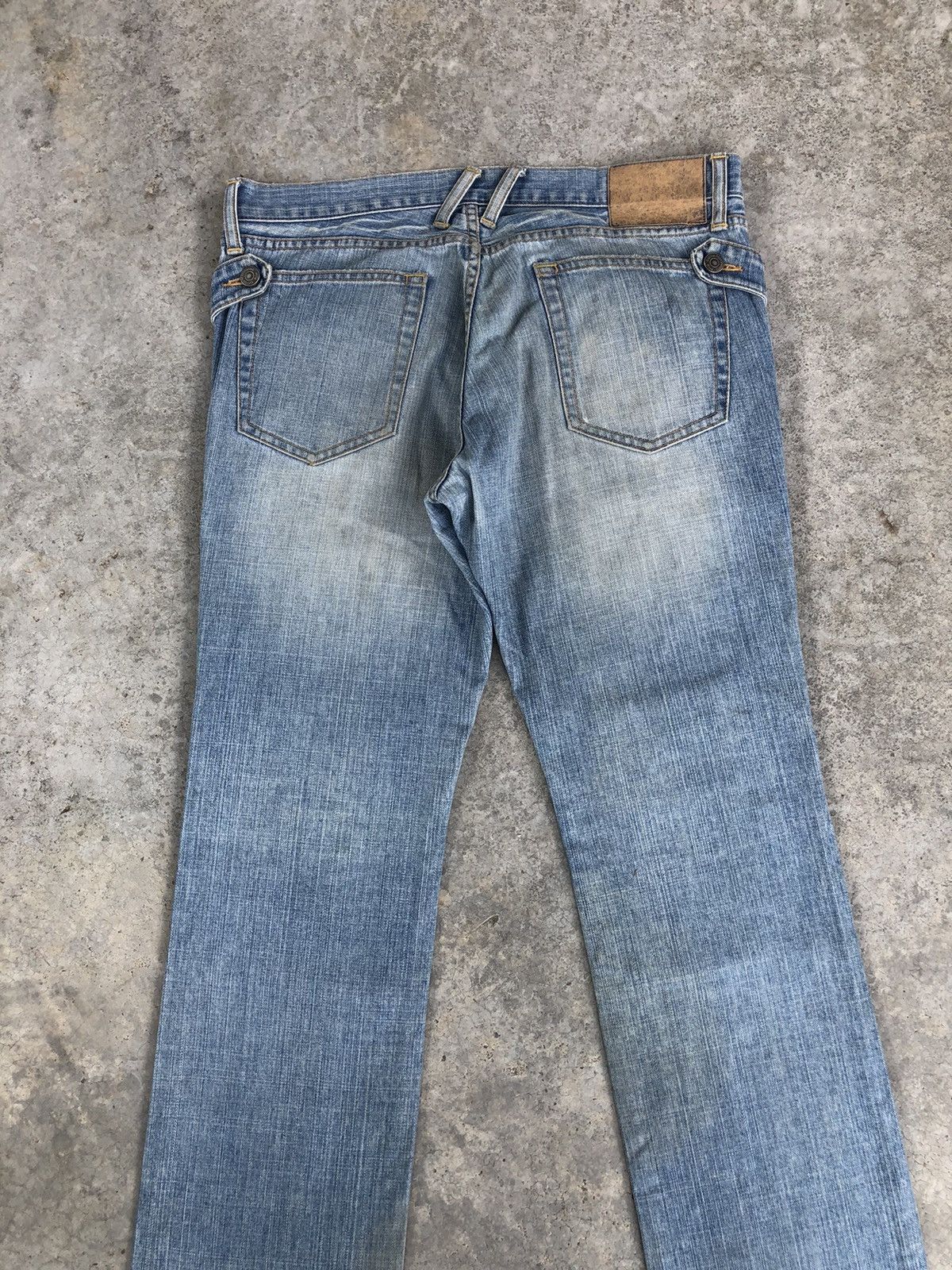 PPFM Japanese PPFM Double Waist Distressed Jeans Size US 33 - 8 Thumbnail