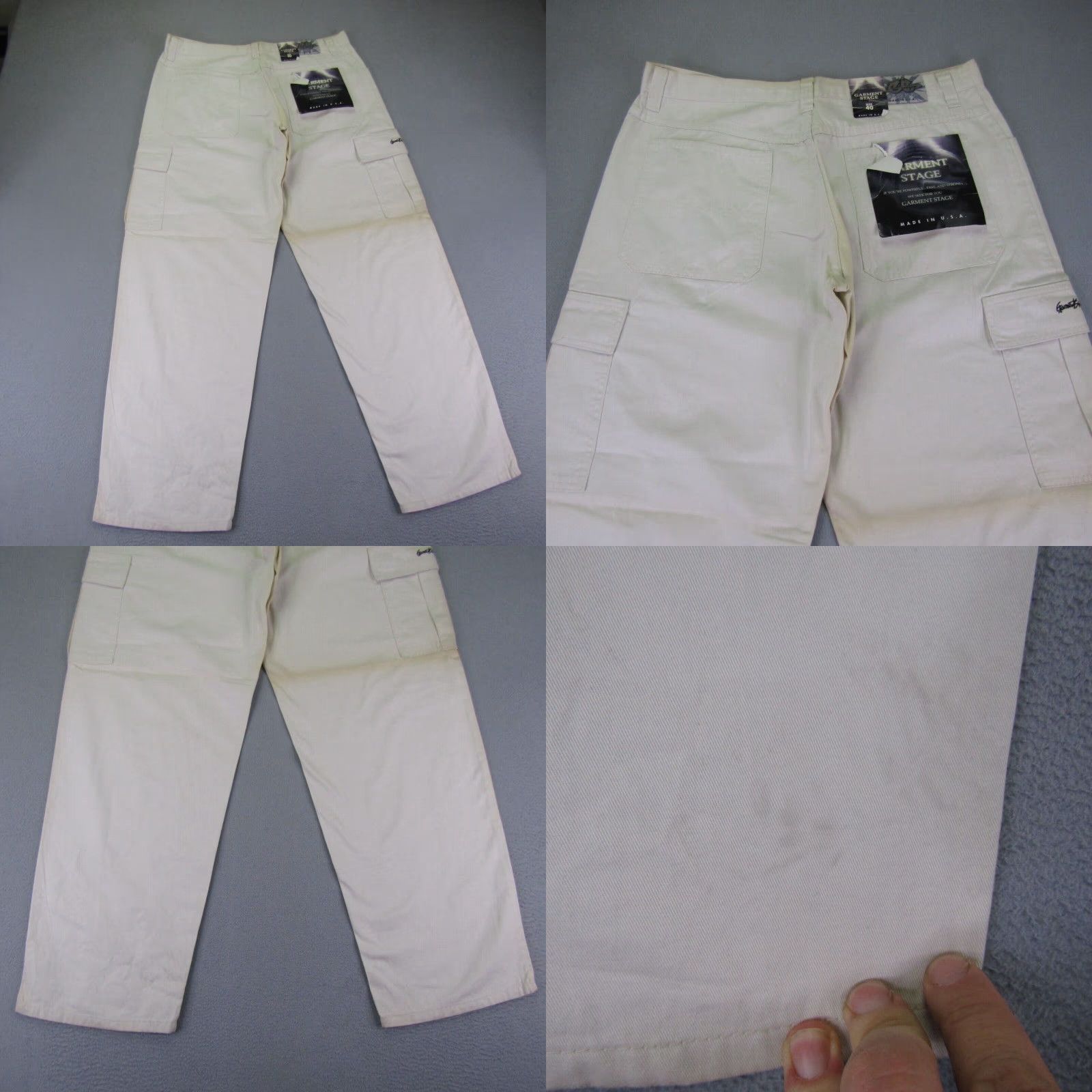 Vintage VINTAGE Garment Stage Pants Cargo Men 40 Waist Beige 90s Grunge Relaxed Fit Size US 38 / EU 54 - 8 Thumbnail