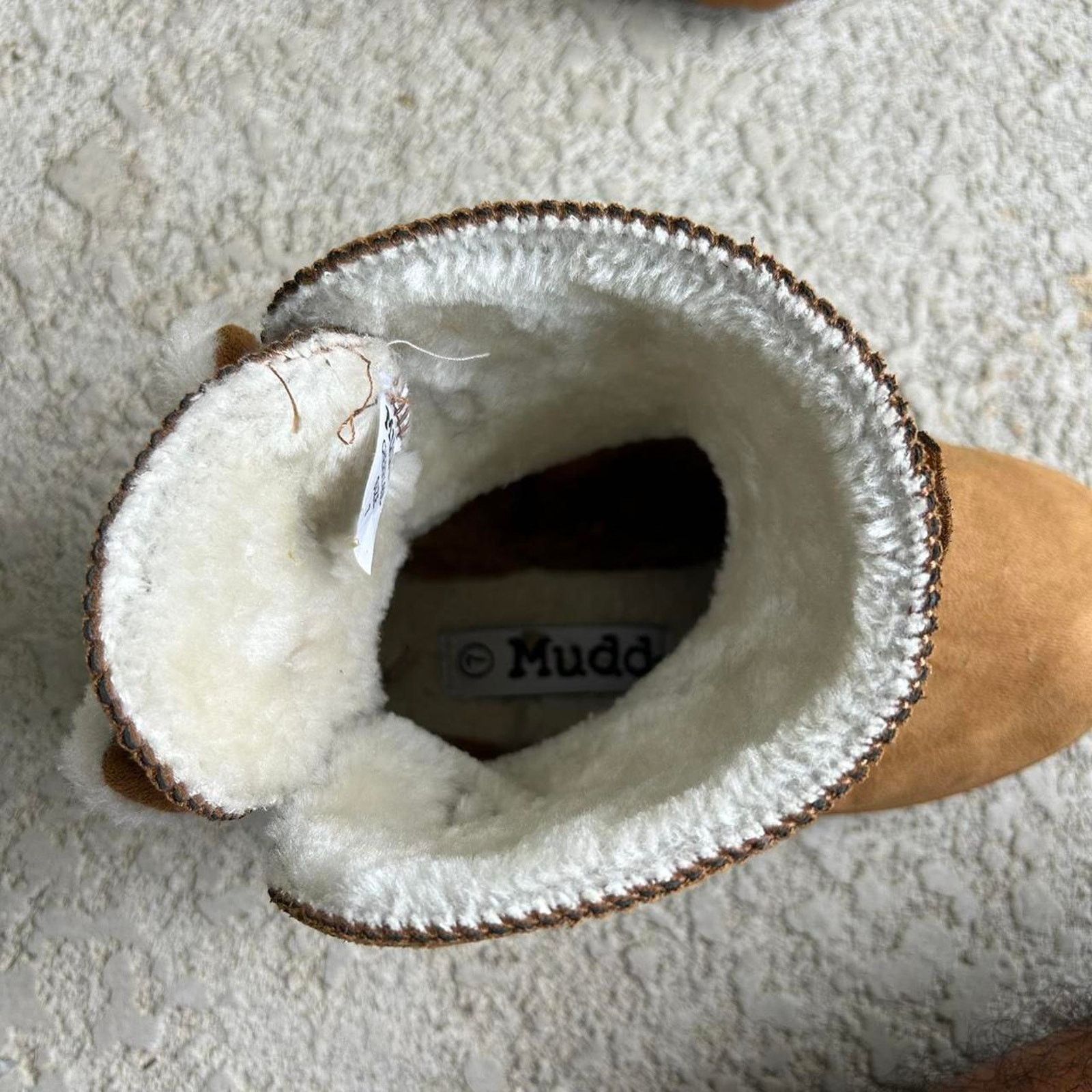 Vintage Y2K Ugg Style Mudd Cherry-99L Faux Fur Bow Boots Sz 7. Size US 7 / IT 37 - 7 Thumbnail