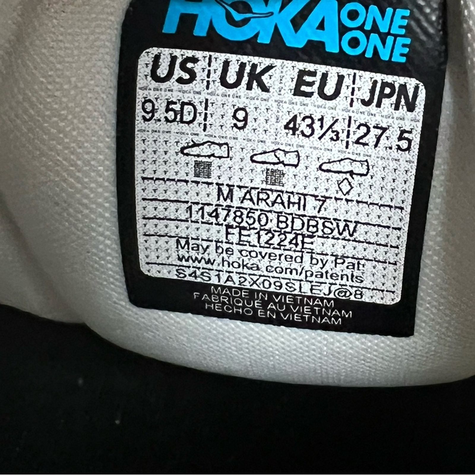 Hoka Hoka One One Arahi 7 Mens Blanc de Blanc Shoes 9.5 D NWOB Size US 9.5 / EU 42-43 - 13 Thumbnail