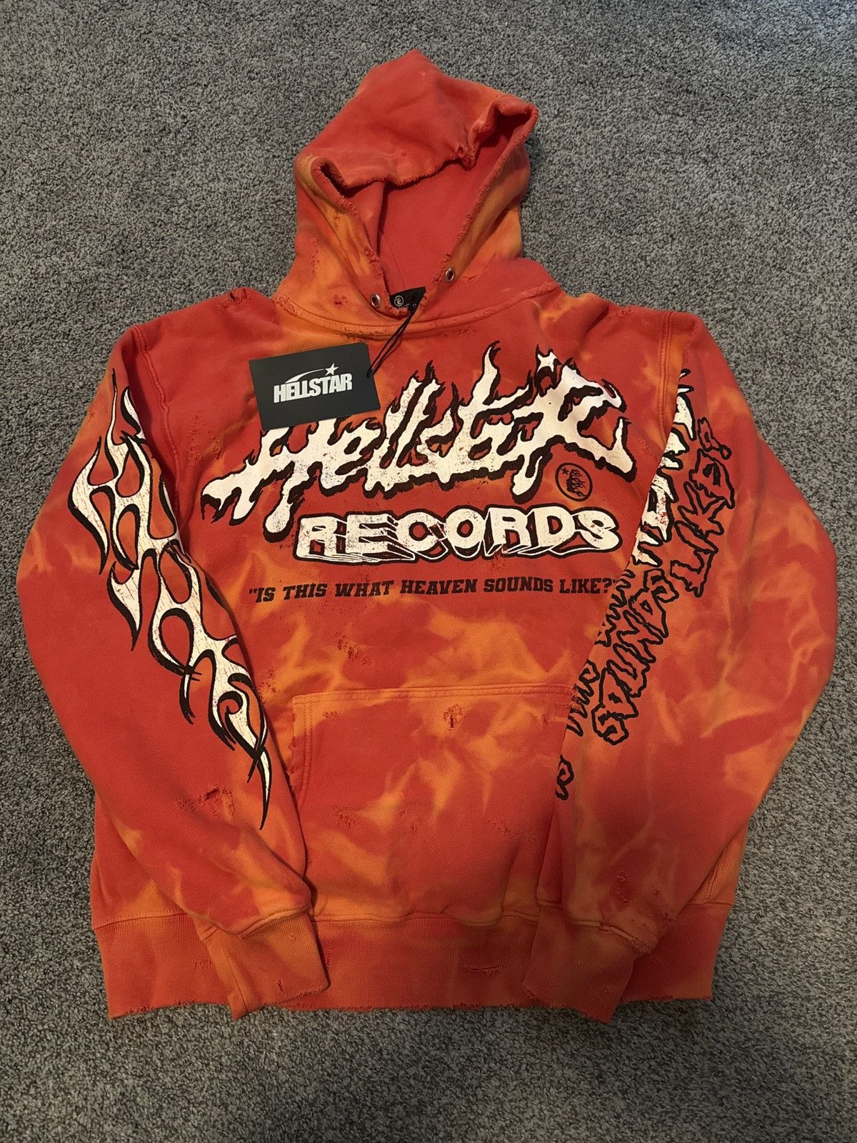 HELLSTAR 🔥🔥Extremely rare BNWT HELLSTAR RECORDS Hoodie sz Medium 🔥🔥 Size US M / EU 48-50 / 2 - 1 Thumbnail