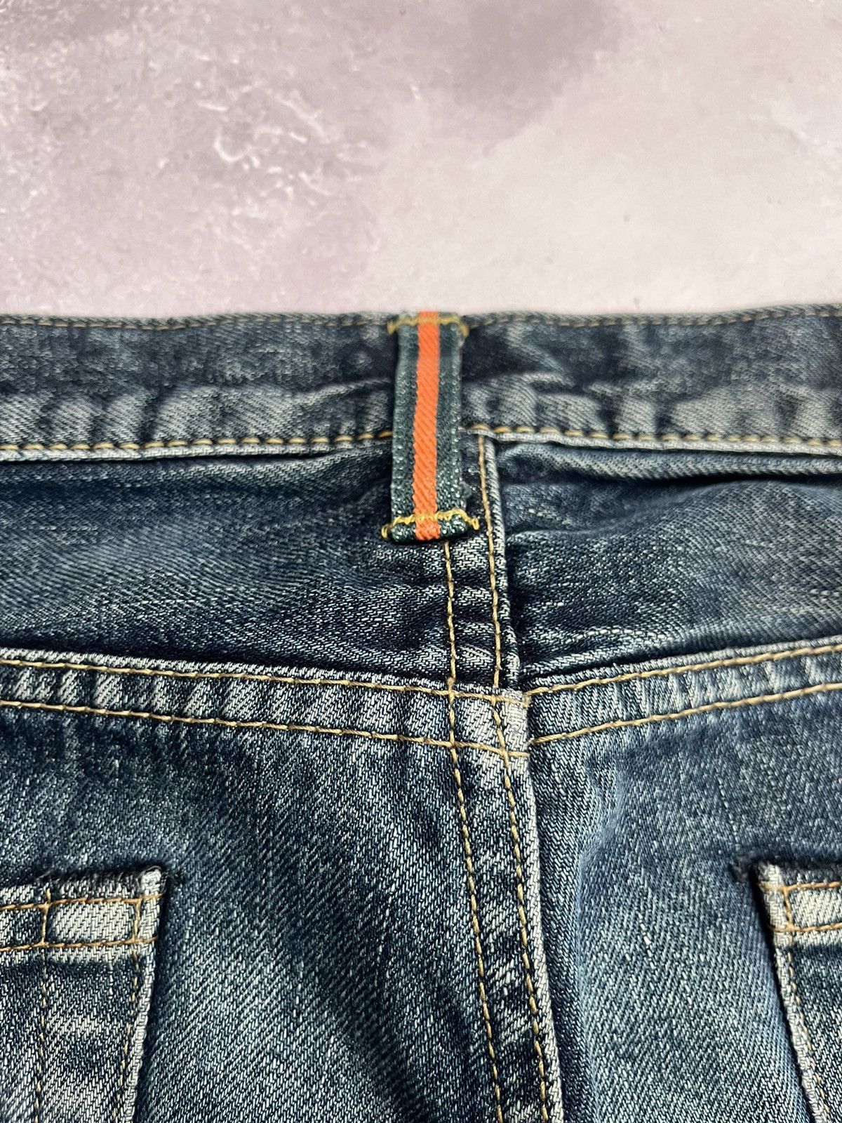 Edwin Vtg Edwin Distressed Mudwash Selvage Denim Pants Jeans 31x33 Size US 31 - 16 Thumbnail