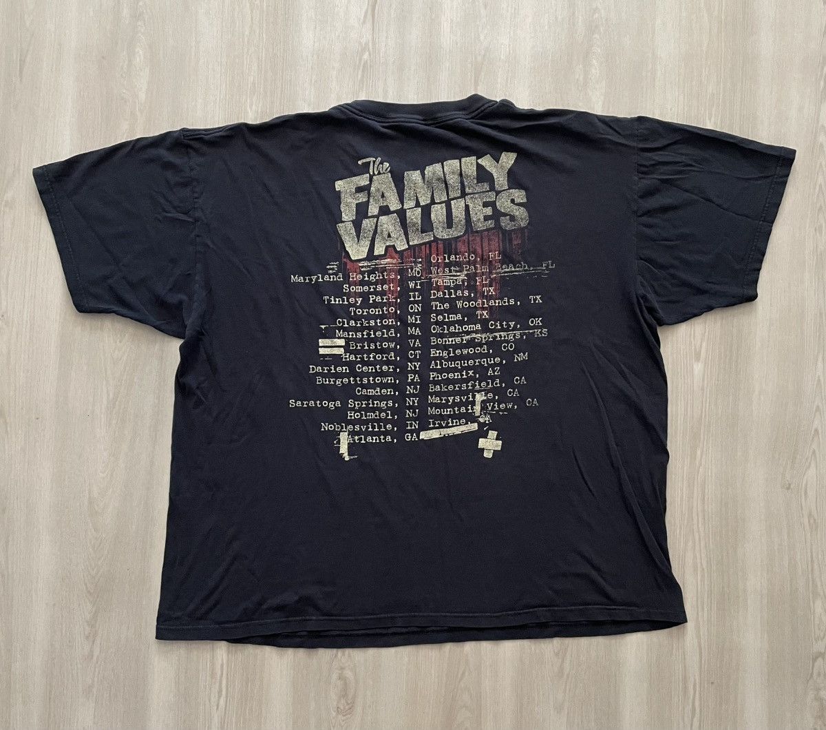 Vintage VTG 2007 Family Values Tour T KORN Evanescence Deftones 2xL Size US XXL / EU 58 / 5 - 3 Thumbnail