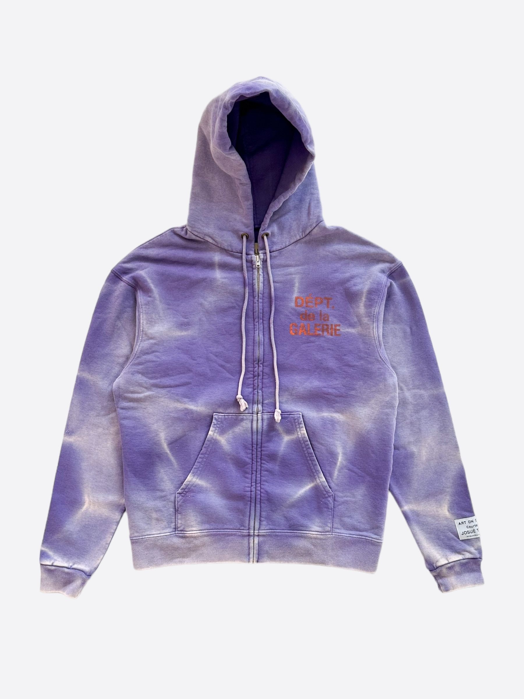 Gallery Dept. Gallery Dept Purple Sun Faded French Logo Zip Up Hoodie ...