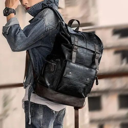 Japanese Brand Pu Leather Backpack Size ONE SIZE - 1 Thumbnail