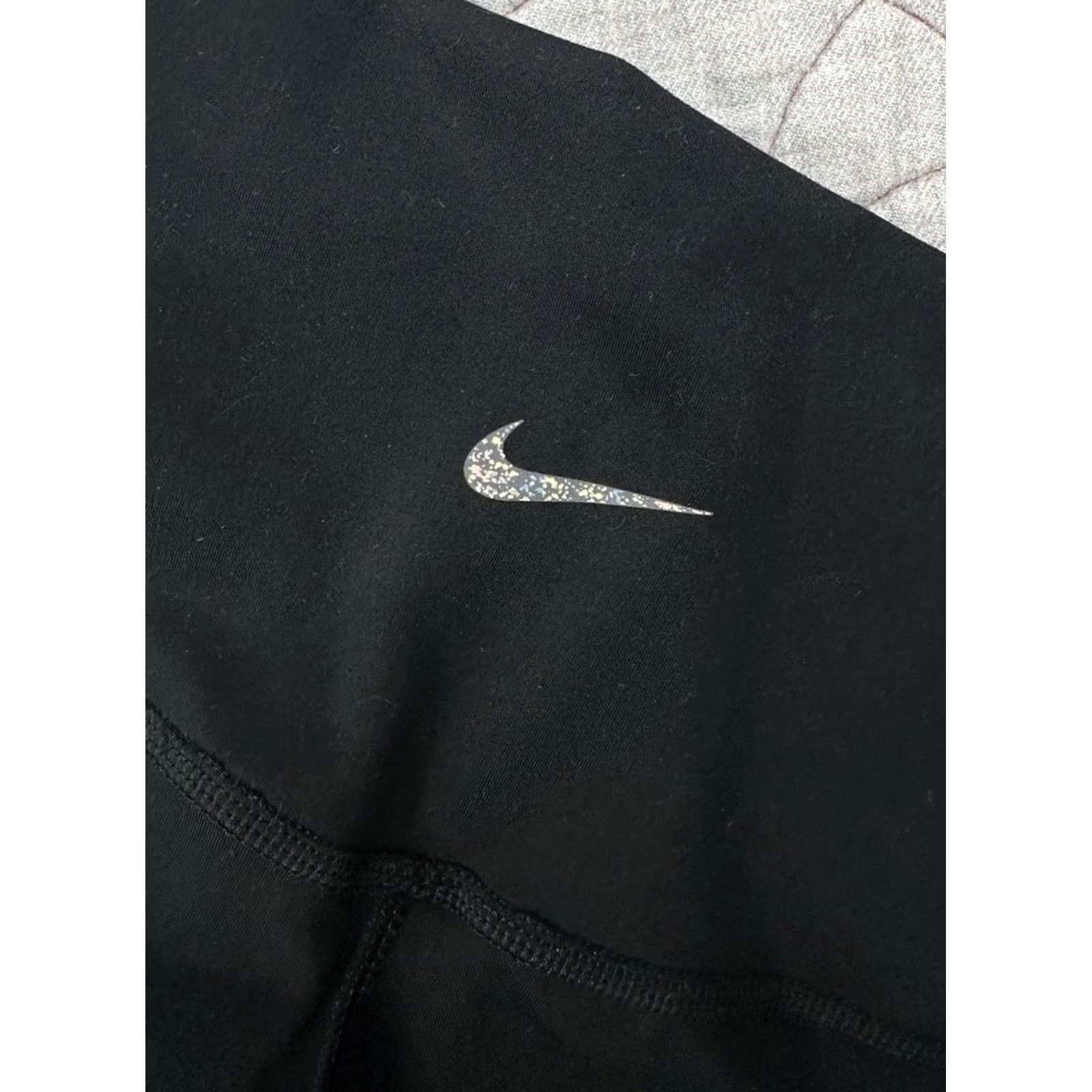 Nike Nike Womens Yoga Pants DM7023-010 Black 7/8 High Rise Tight Fit Leggings Size L Size 36" / US 14 / IT 50 - 7 Thumbnail