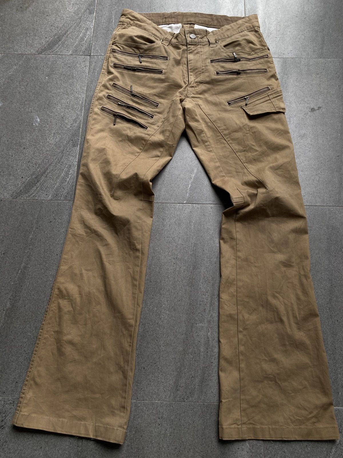 Tornado Mart Tornado Mart multi-zip flare pants Size US 30 / EU 46 - 1 Thumbnail