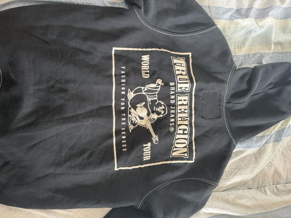 True Religion Black XL True religion big t zip up hoodie Size US XL / EU 56 / 4 - 1 Thumbnail