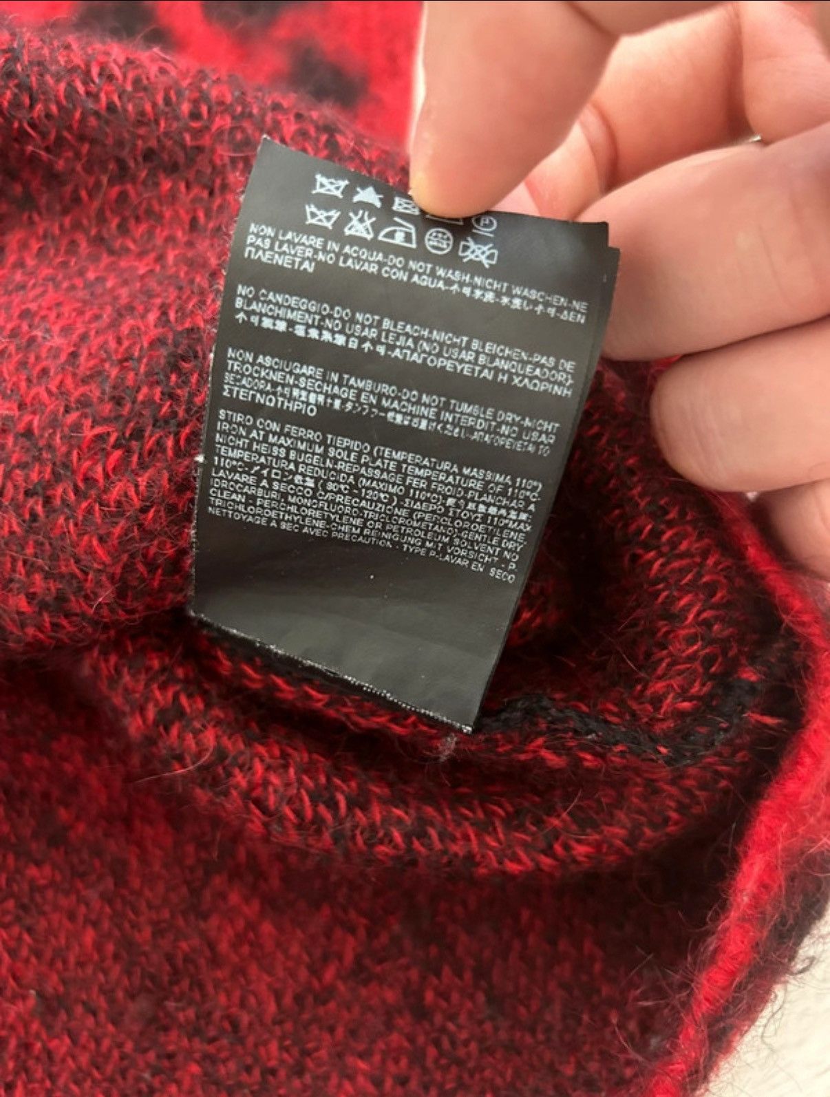 Saint Laurent Paris Saint Laurent FW13 BabyCat Mohair Sweater Leopard Red Size US M / EU 48-50 / 2 - 5 Thumbnail