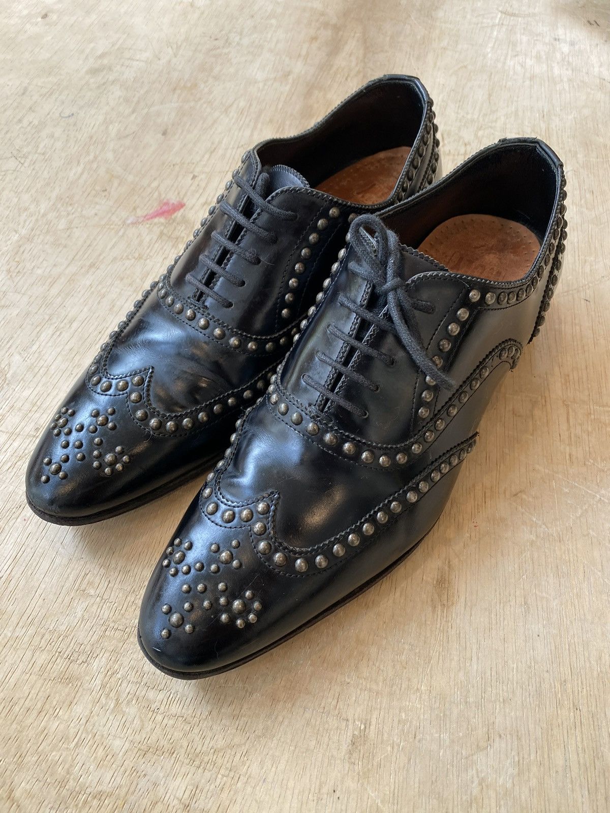Saint Laurent Paris Saint Laurent Studded Derby Size 8 Size US 8 / EU 41 - 2 Thumbnail