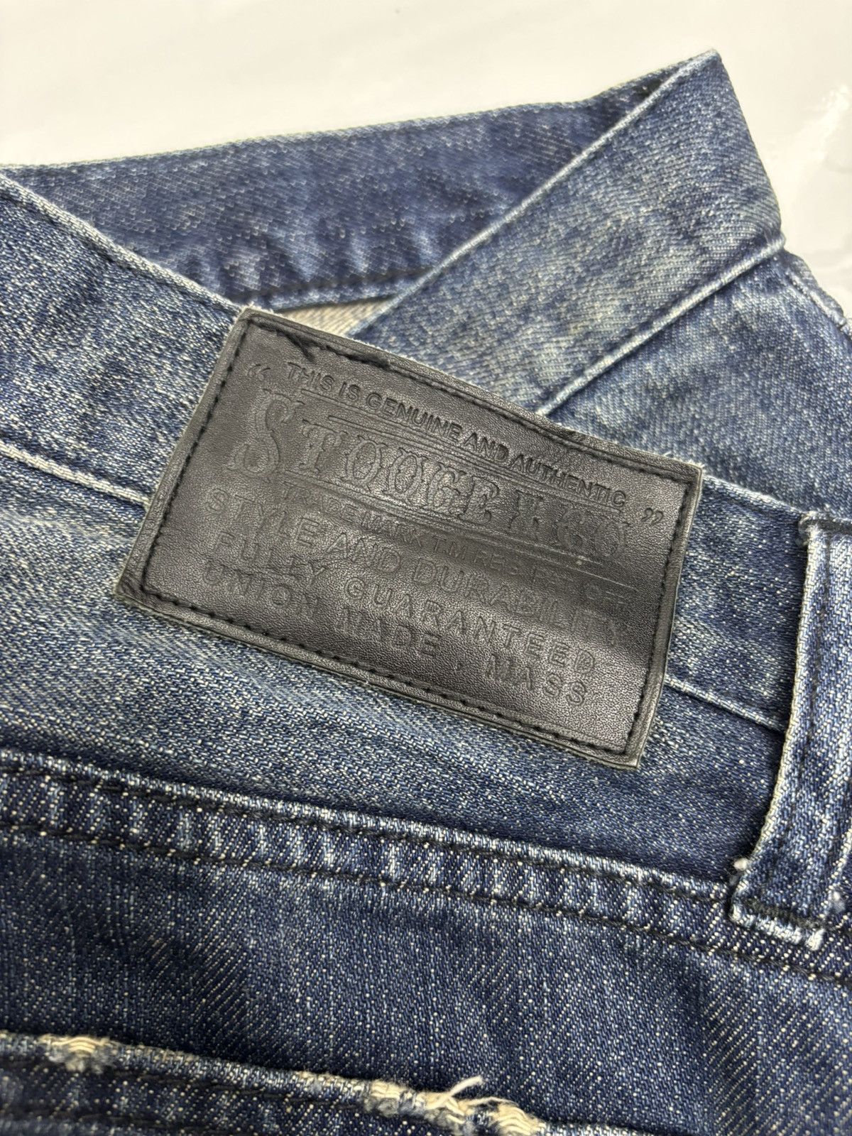 Isamu Katayama Backlash × Japanese Brand 🔥Vintage Japanese Regular Straight Distressed Denim Jeans Size US 32 / EU 48 - 10 Thumbnail