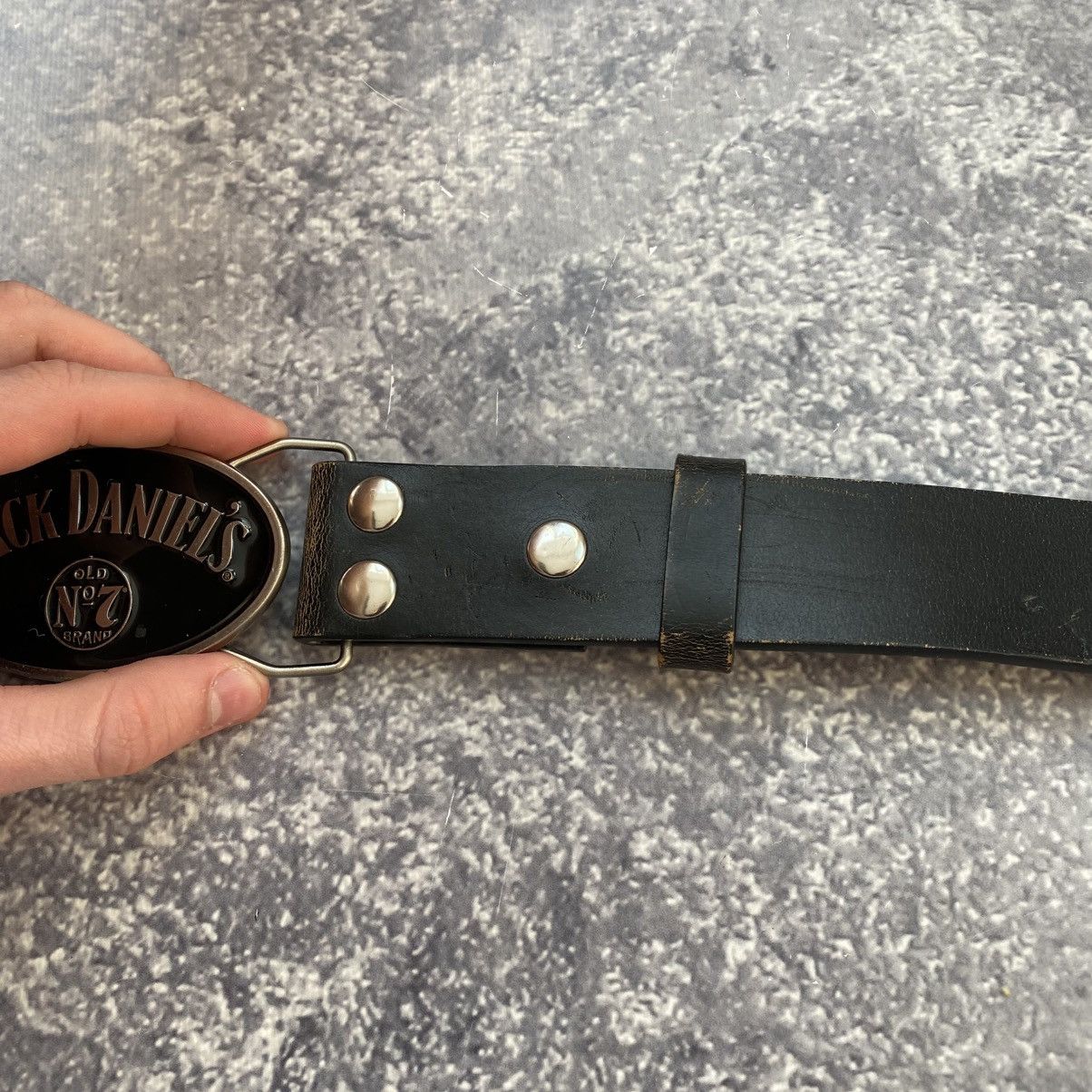 Vintage Vintage Jack Daniel’s Big Logo Leather Streetwear belt Size ONE SIZE - 12 Thumbnail