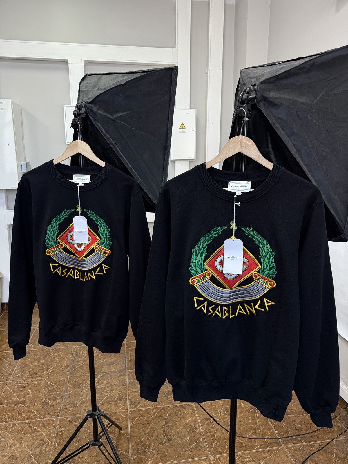 Casablanca ❗️NEW 🇫🇷 Casablanca Tennis Club Embroidered Crest Sweatshirt Size US L / EU 52-54 / 3 - 1 Thumbnail