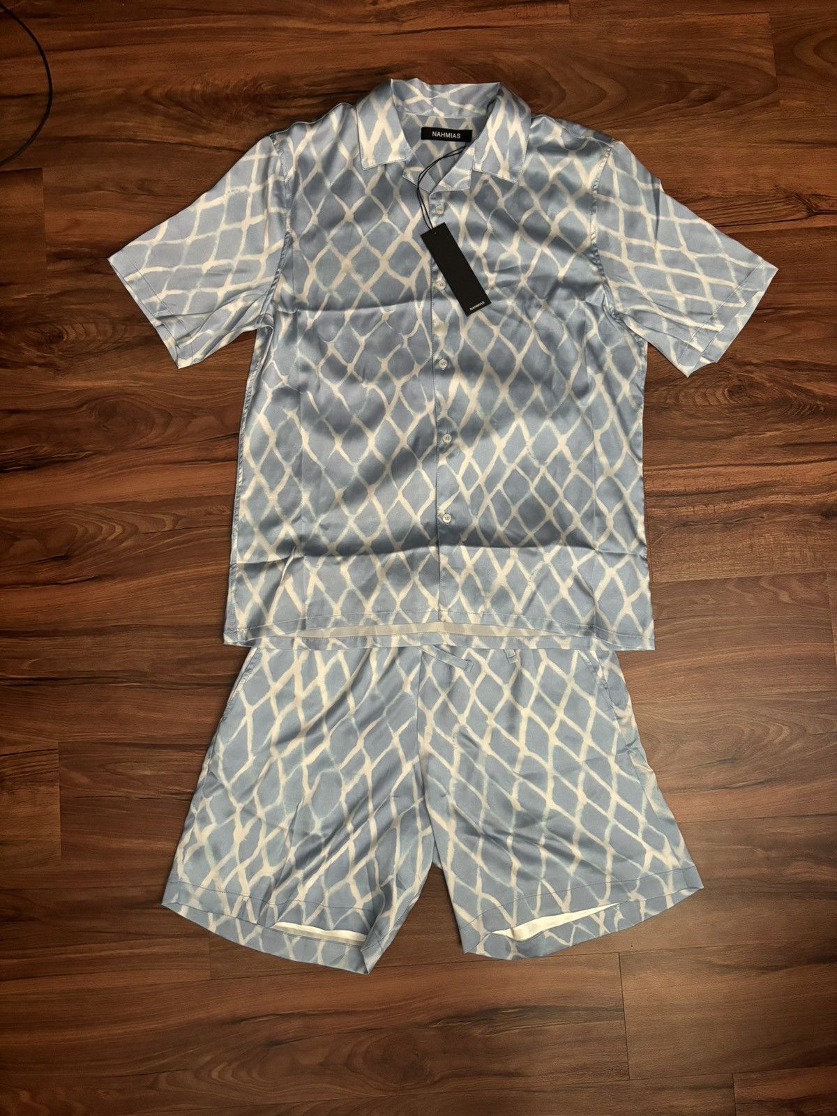 Nahmias Nahmias Swish Silk Shirt and Shorts Set Size US M / EU 48-50 / 2 - 1 Thumbnail