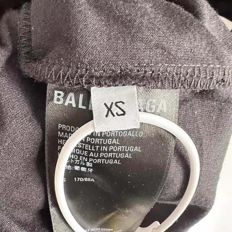 Balenciaga Balenciaga Pleated Logo Short Sleeve 2502-Nextarrow Size US XS / EU 42 / 0 - 7 Thumbnail