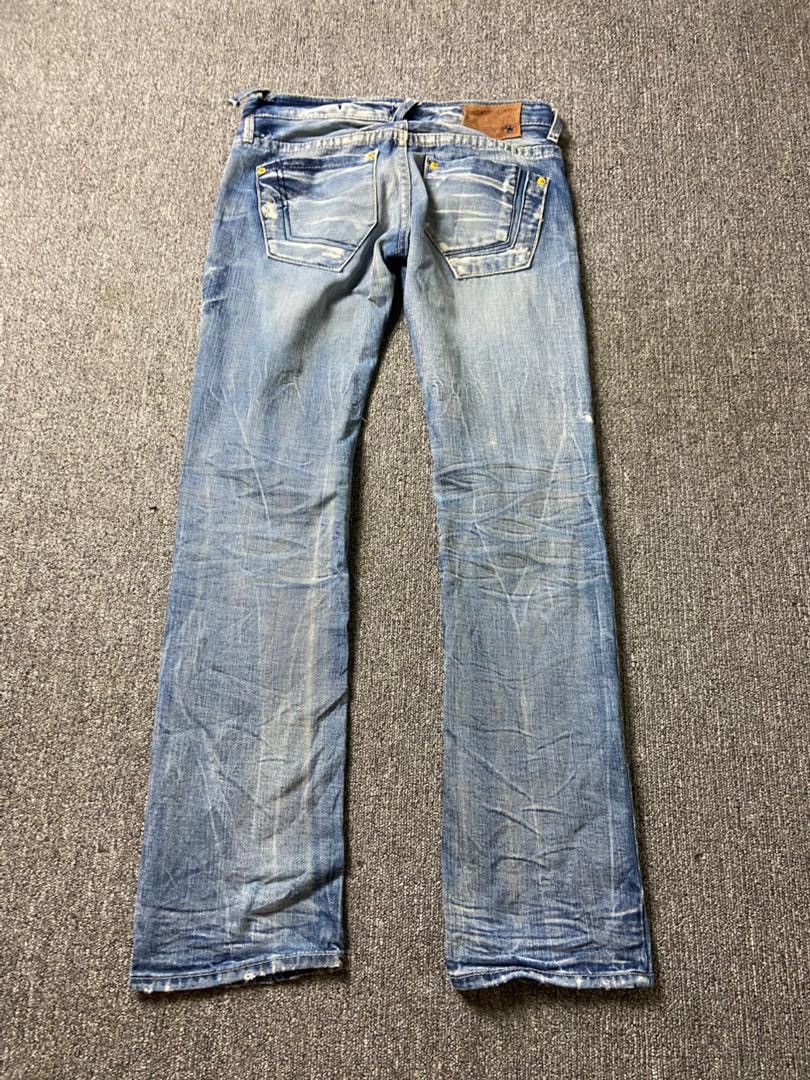Japanese Brand YANU Collection Distressed Denim Ripped Jeans (184) Size US 29 - 2 Thumbnail