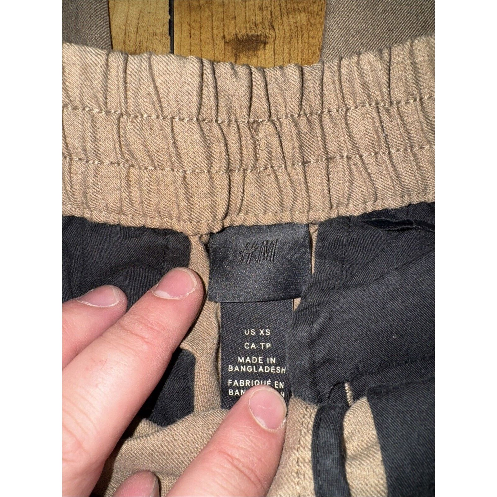 H&M H&M Stretchy Waistband Slacks Brown XS 29x29 Size 29" - 6 Thumbnail
