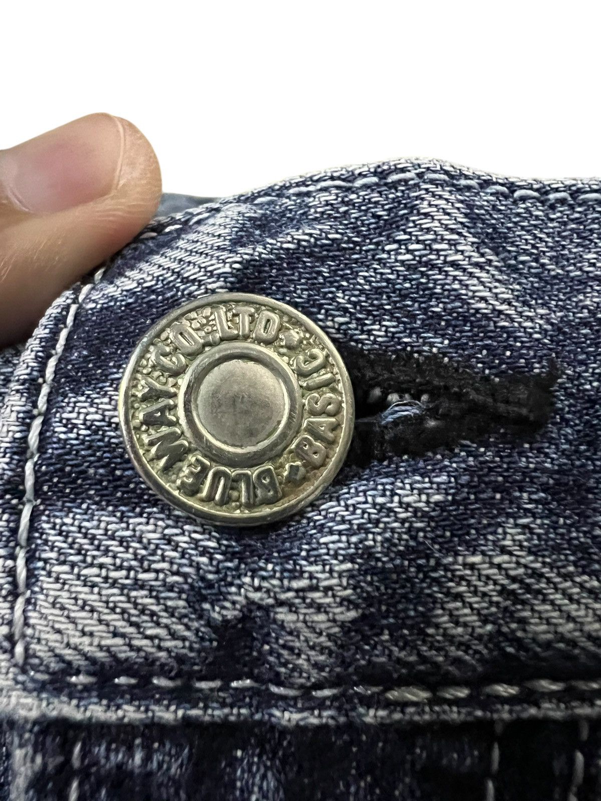 Japanese Brand 💥Flare💥Vintage Blue Way Faded Claw Jean Made In Nippon Size US 32 / EU 48 - 11 Thumbnail