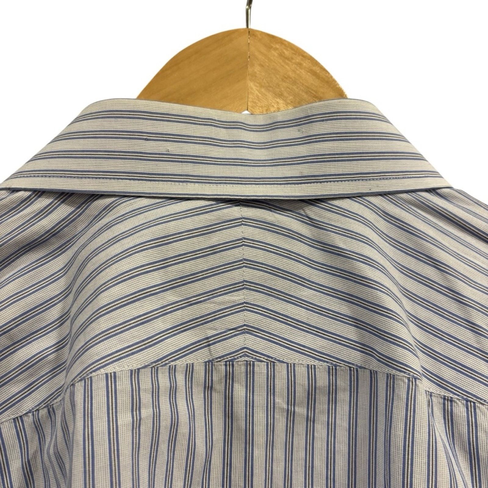 Thomas Pink THOMAS PINK Light Blue Striped Dress Shirt Size US M / EU 48-50 / 2 - 4 Thumbnail