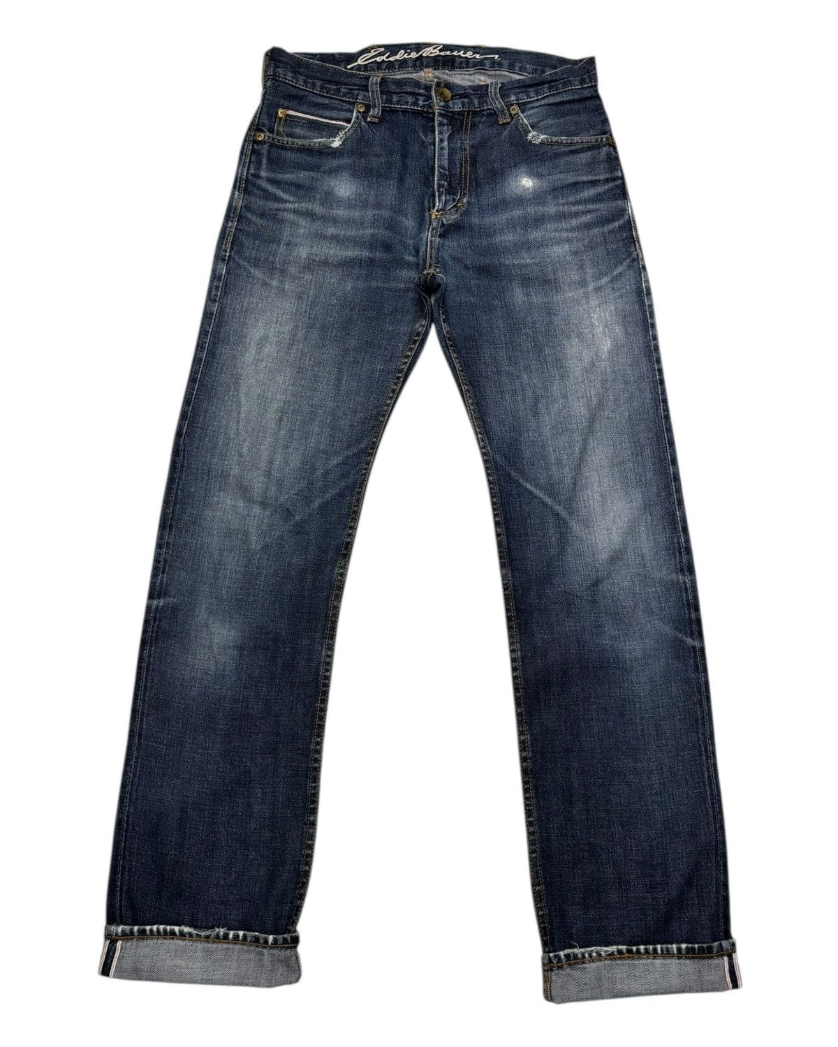 Eddie Bauer × Japanese Brand × Kapital Vintage EDDIE BAUER Selvedge Jeans Distressed Denim Size US 30 / EU 46 - 1 Thumbnail