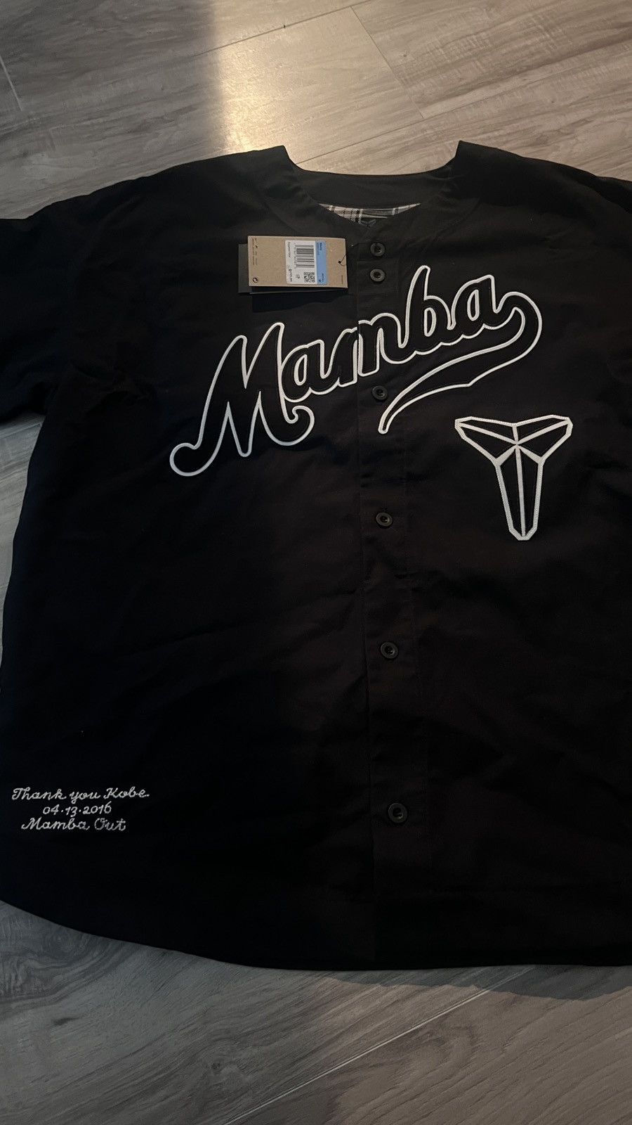 Nike Kobe Mamba Baseball Jersey Black Medium Size US M / EU 48-50 / 2 - 4 Thumbnail