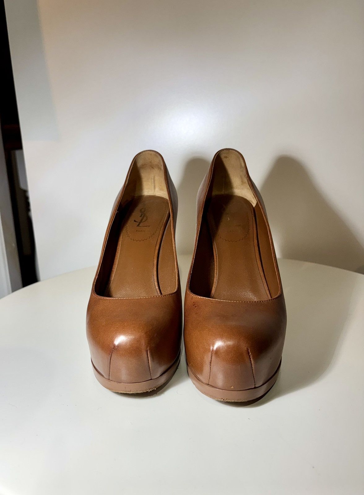 Vintage Rare Saint Laurent Rive Gauche Tribtoo High Heeled Pumps Size US 9 / IT 39 - 6 Thumbnail