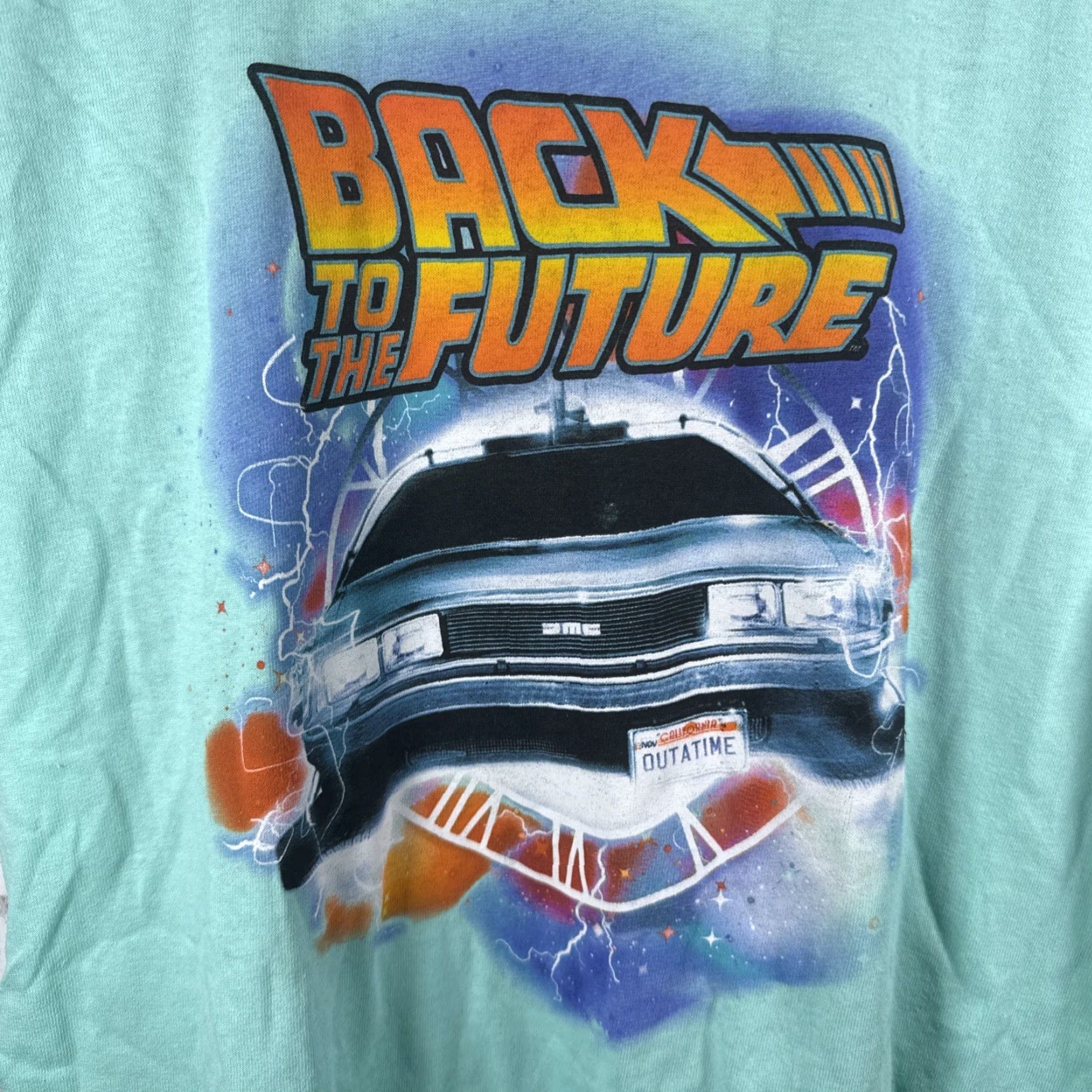 Vintage VINTAGE Back To The Future T-Shirt Mens Size M Blue Graphic Regular Fit Men Size US M / EU 48-50 / 2 - 2 Thumbnail