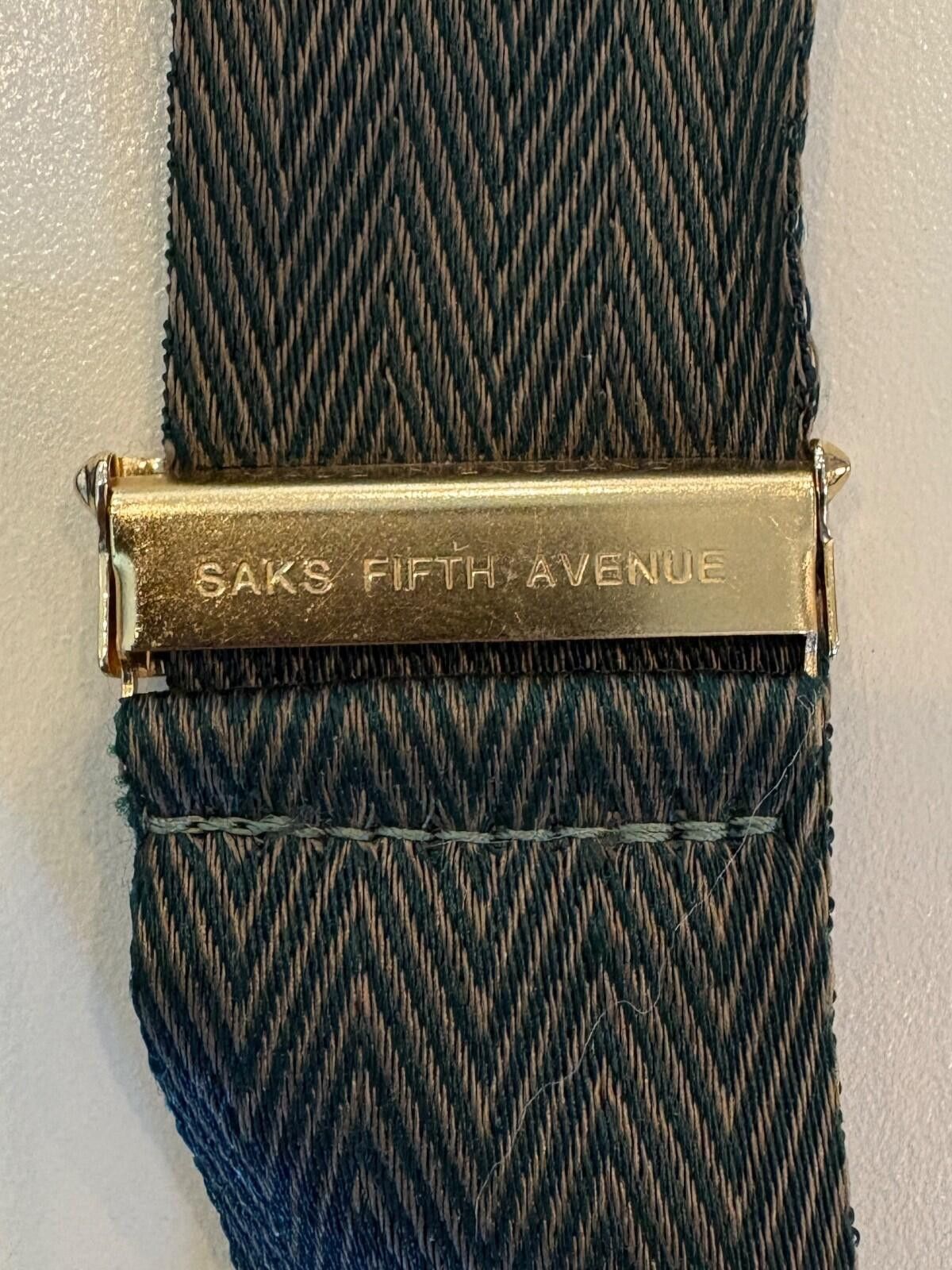 Saks Fifth Avenue Saks Fifth Avenue Suspenders Silk Button-On Braces Size ONE SIZE - 2 Thumbnail