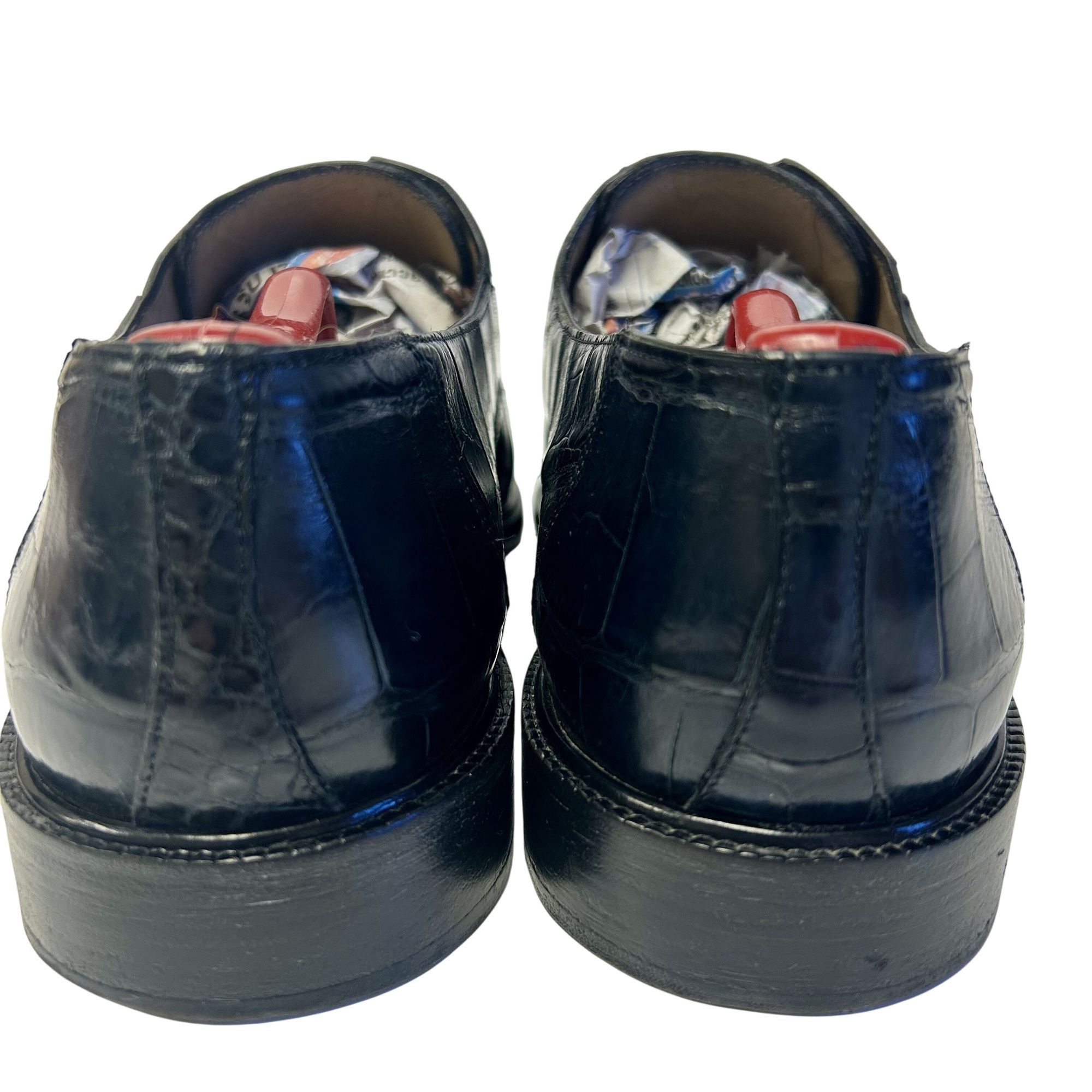 Designer Luxor Italy Men's Genuine ALLIGATOR Skin DRESS Shoe Plain To Size US 11 / EU 44 - 6 Thumbnail