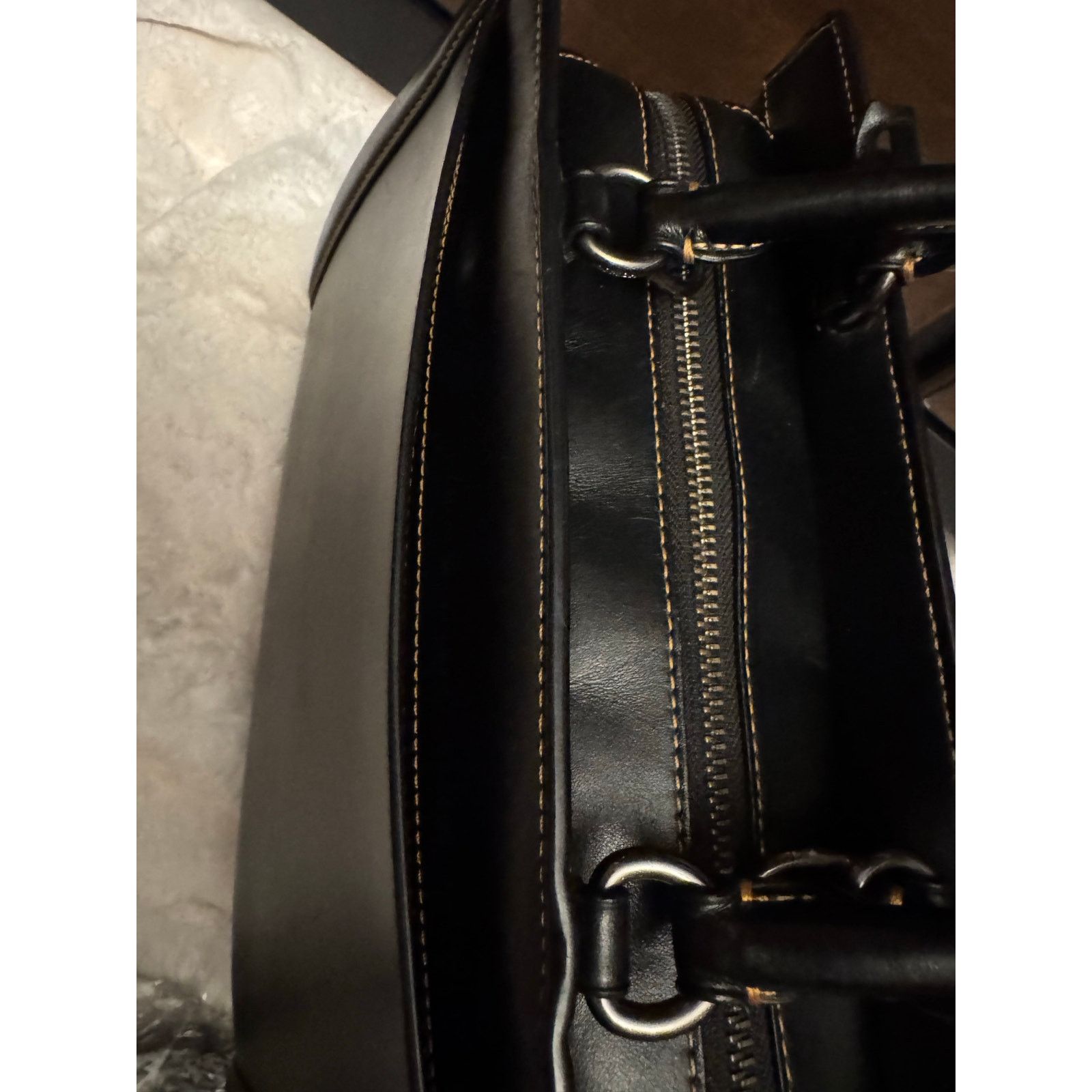 Coach Coach Tea Rose Rogue Satchel Black Floral Multicolor Size ONE SIZE - 12 Thumbnail